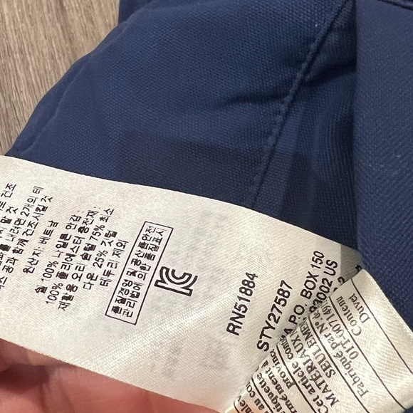 Men’s Patagonia Medium Down Reversible Bivy Navy & Red Insulated Vest Coat EUC - Picture 8 of 8